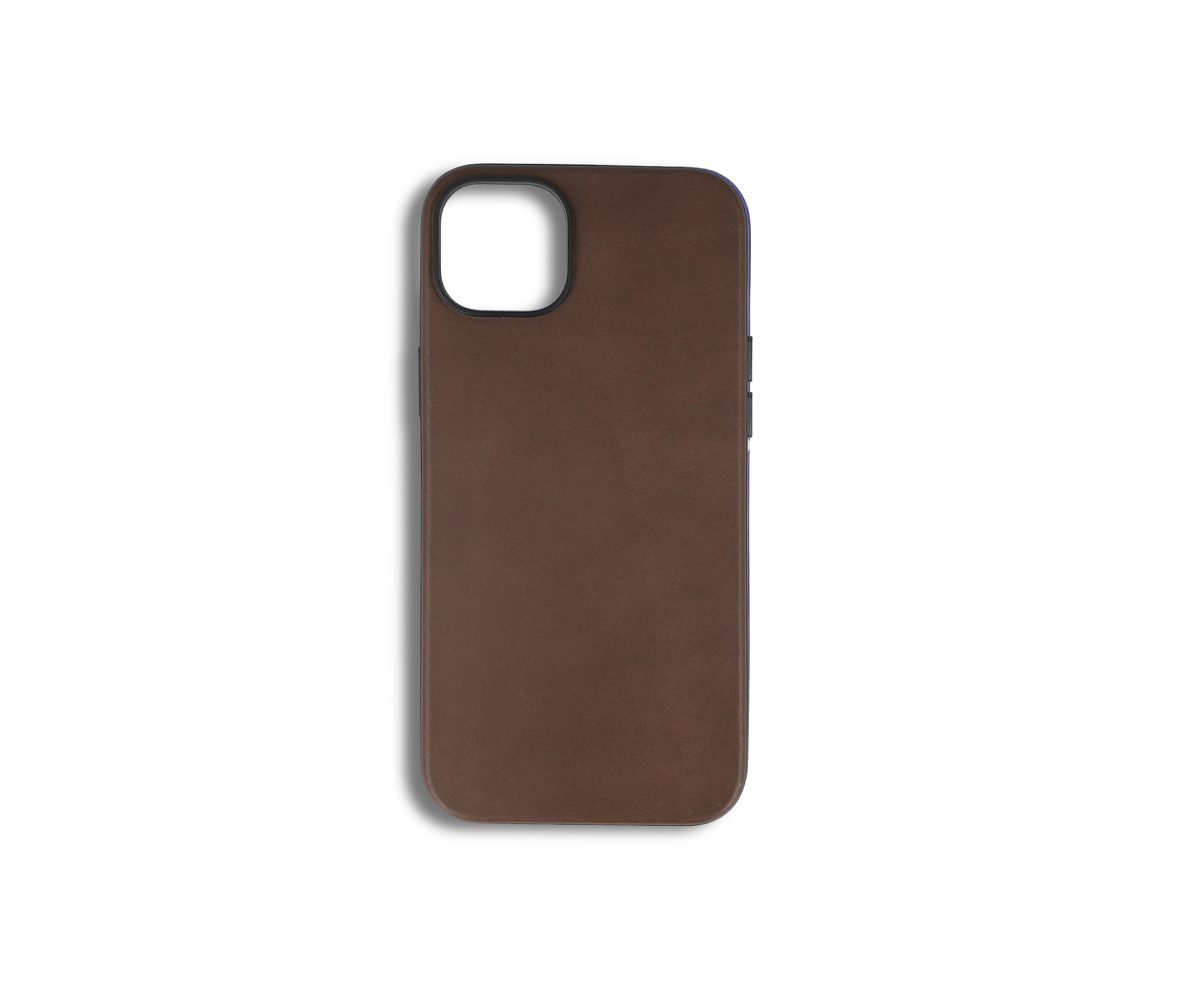 Light Brown Leather iPhone 14 Plus Case