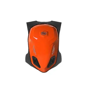 Red Motorcycle Backpack with Raised Design