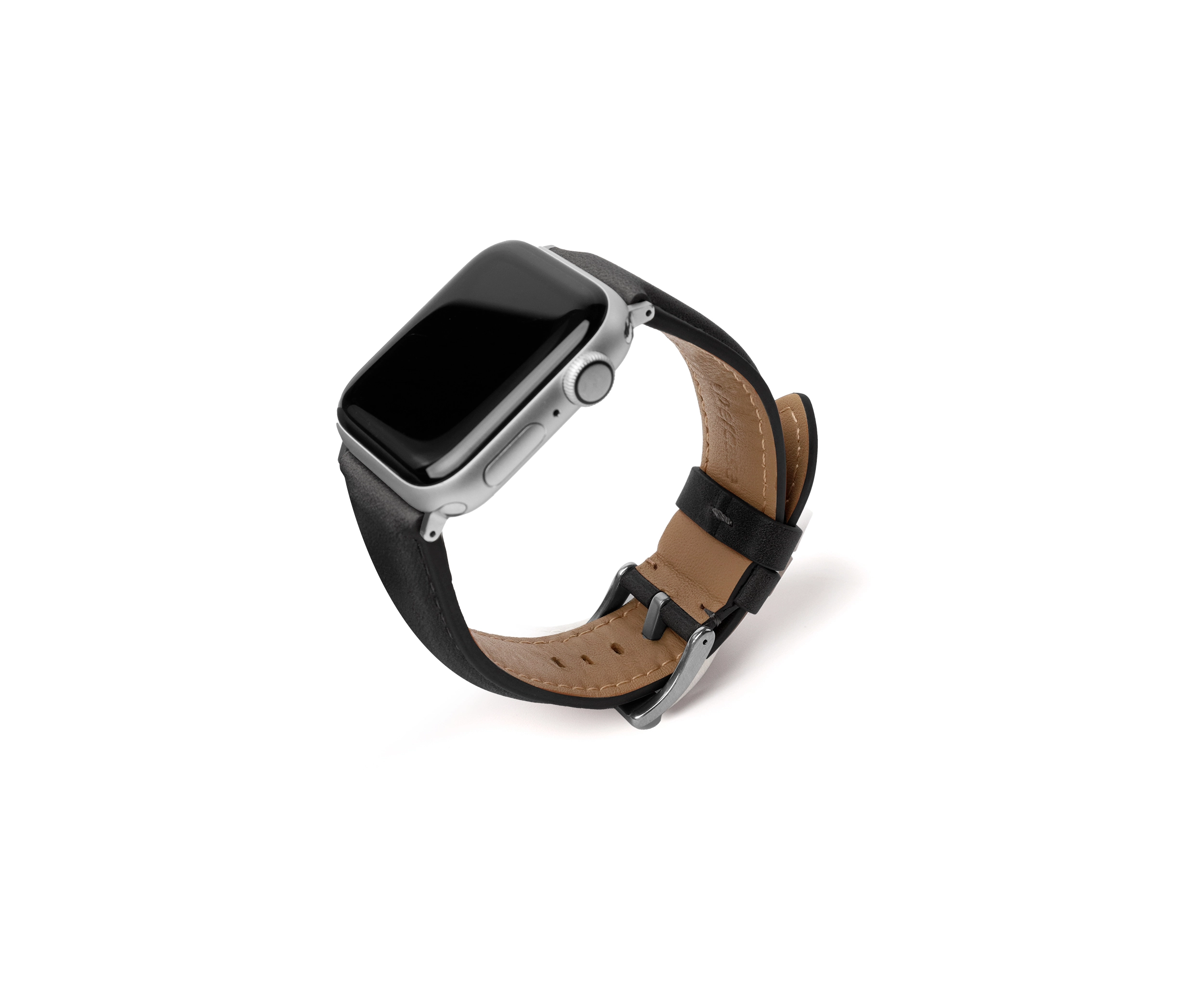 Black Leather Apple Watchbands