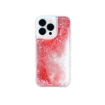 Clear Colorful Glitter Quicksand iPhone 14 Pro Case