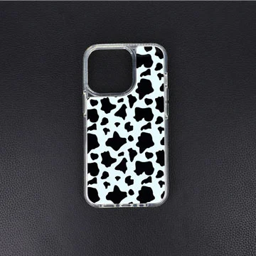 IML Printed Cow Pattern iPhone 14 Pro Max Cases