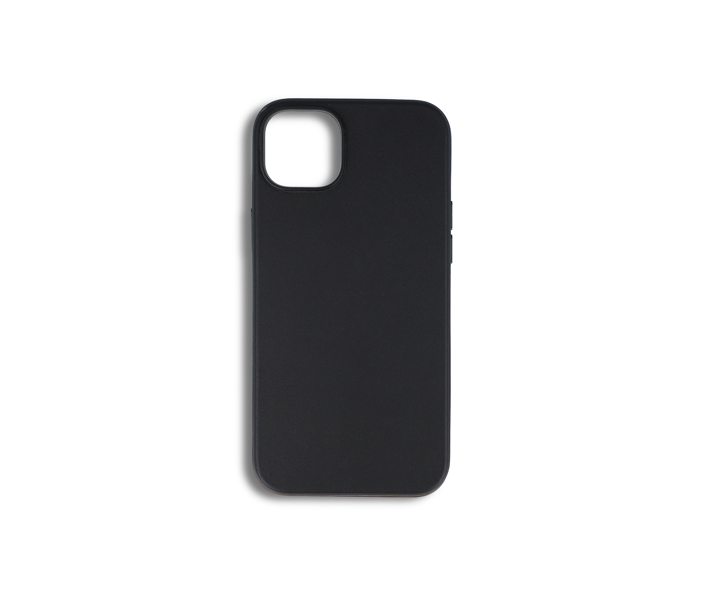 Black Leather iPhone 14 Plus Case