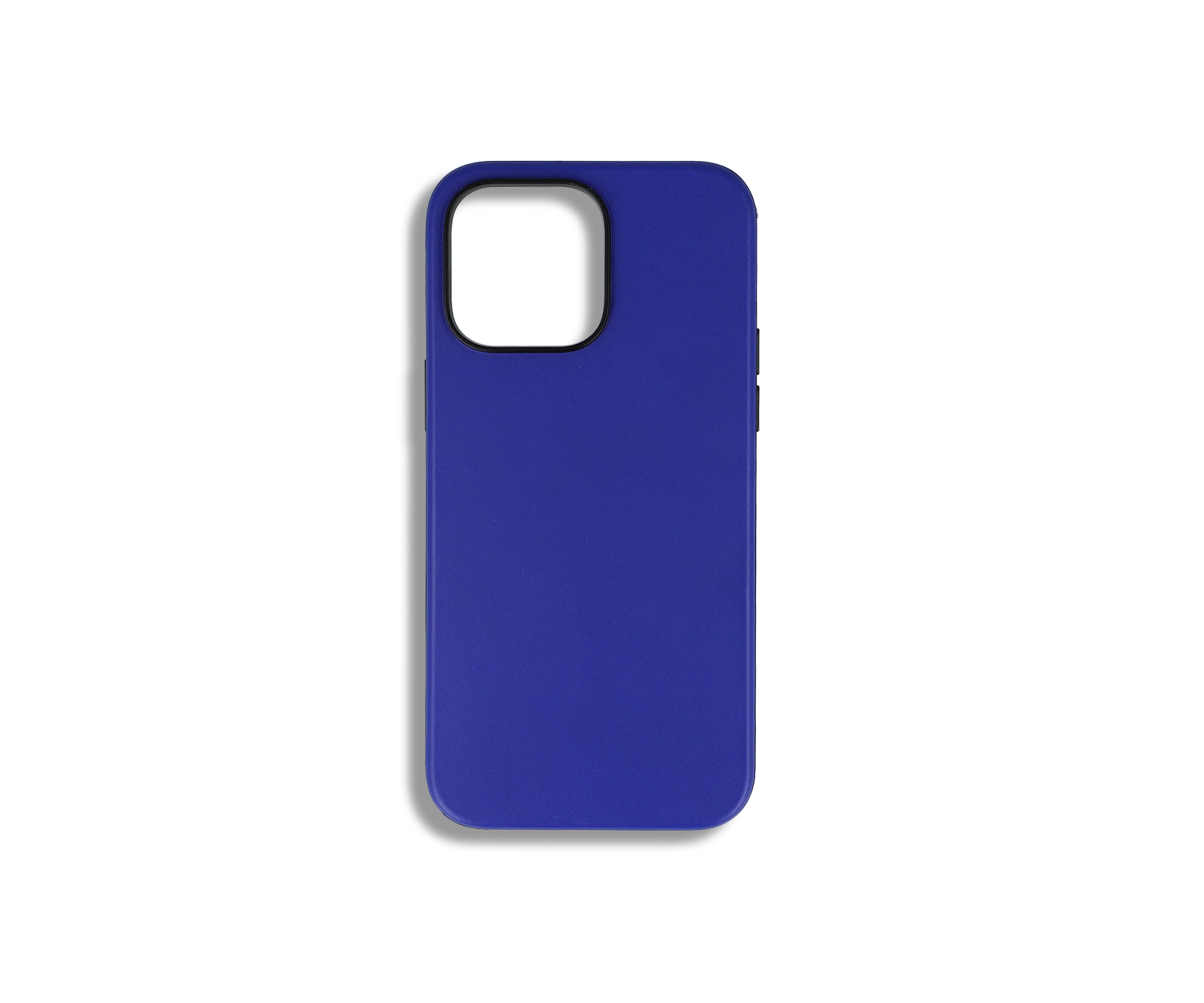 Blue Leather iPhone 14 Pro Max Case