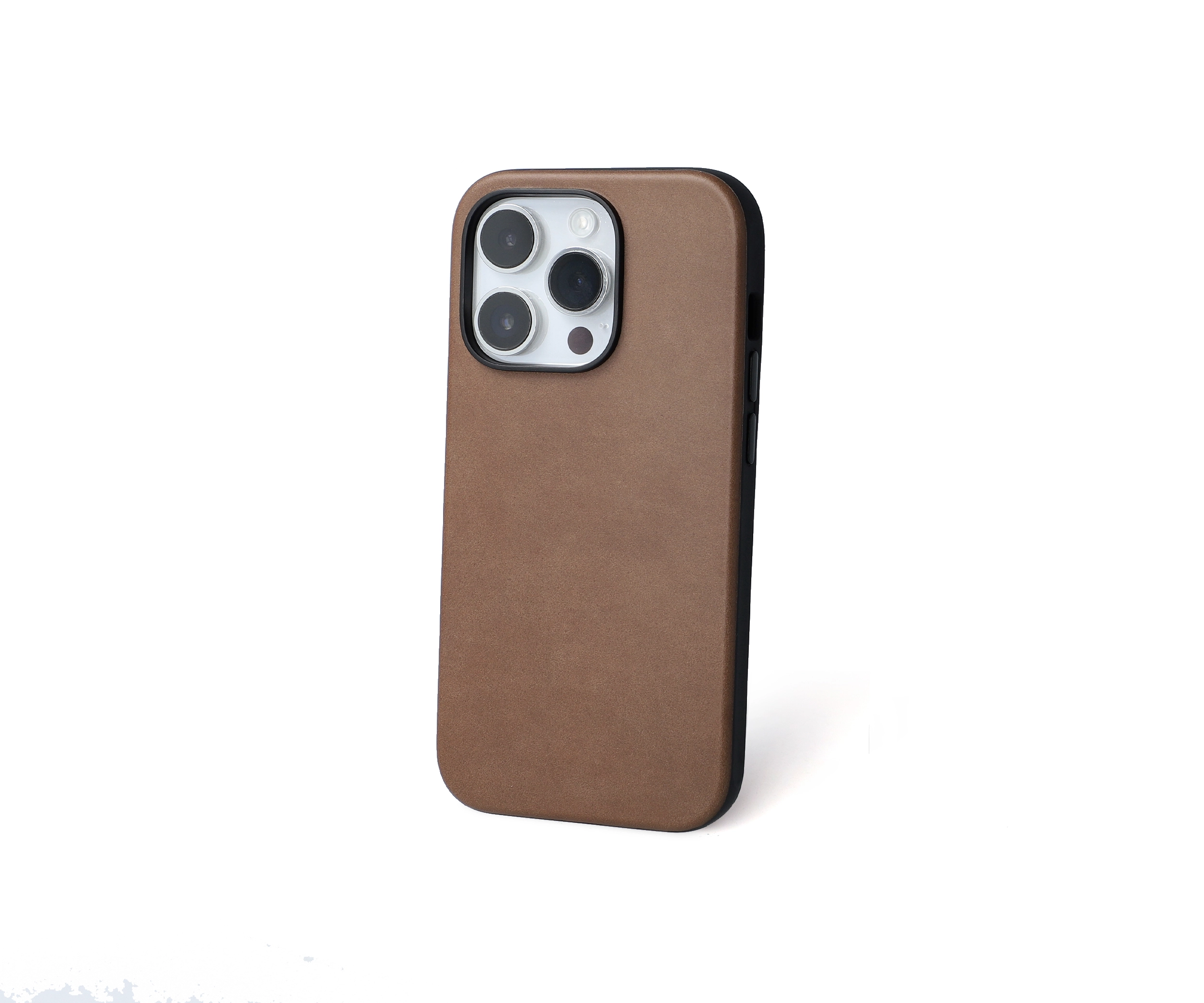 light leather iphone 14 pro case