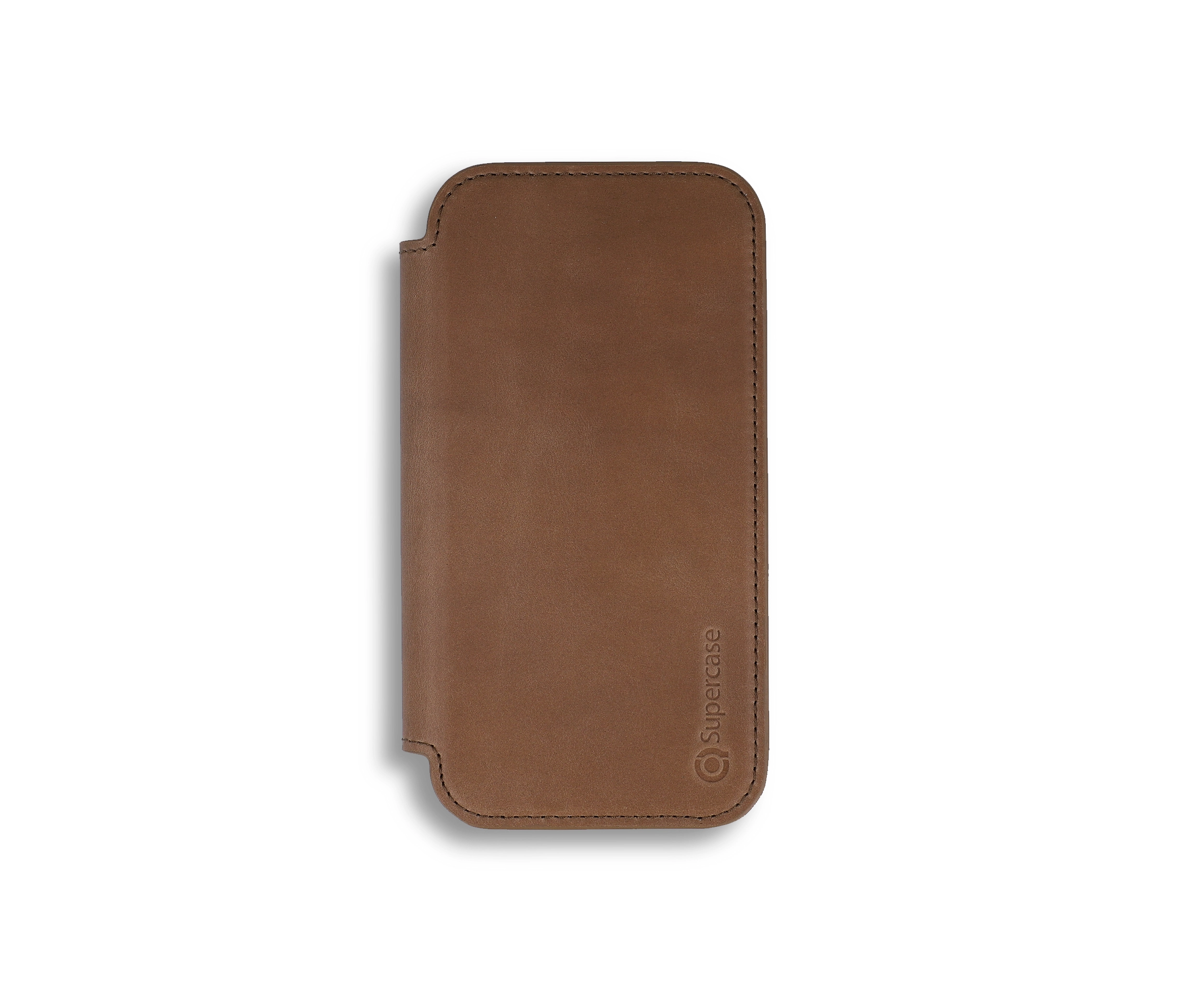 Light Brown Leather iPhone 13 Pro Folio Case