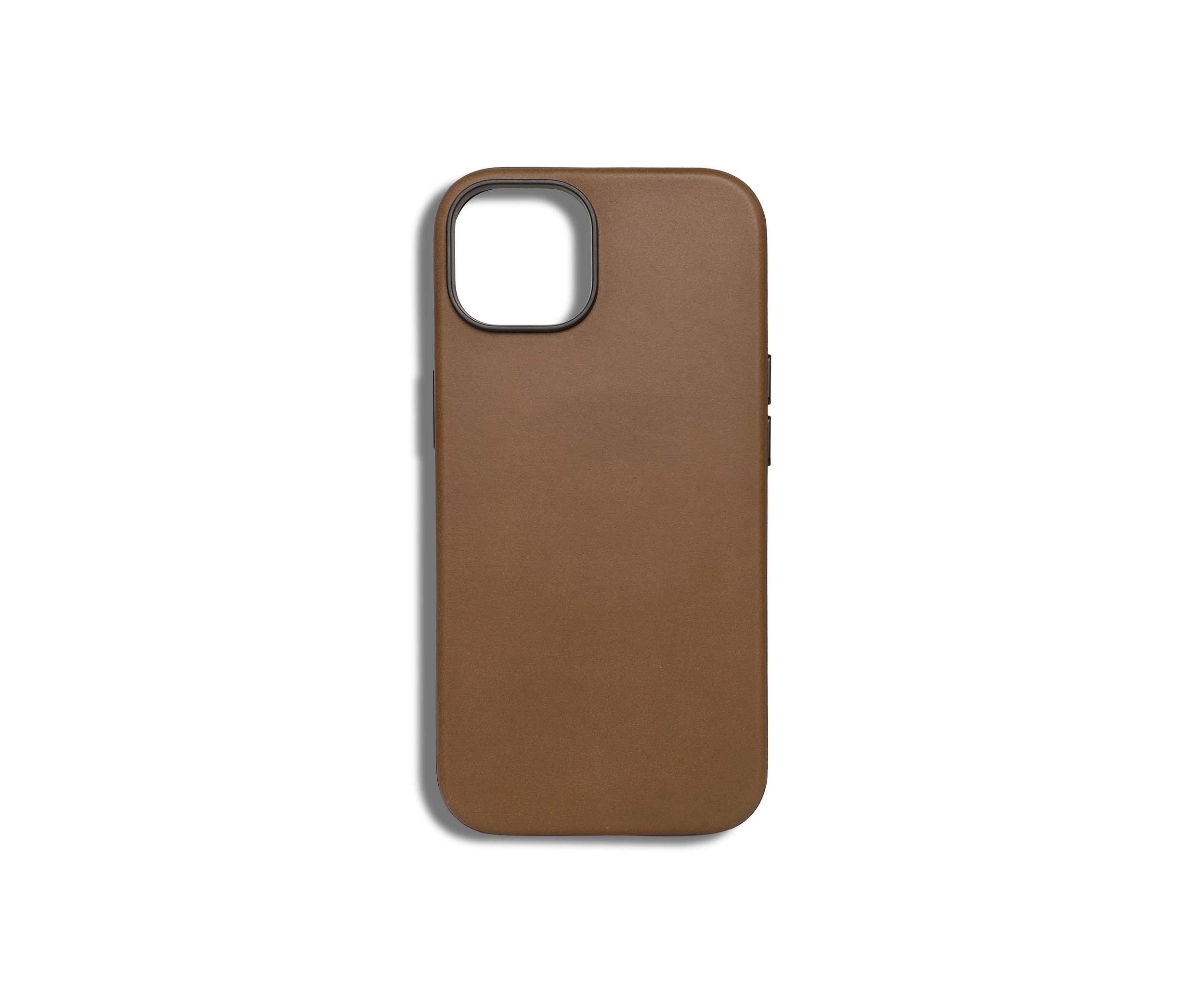 Light Brown Leather iPhone 14 Case