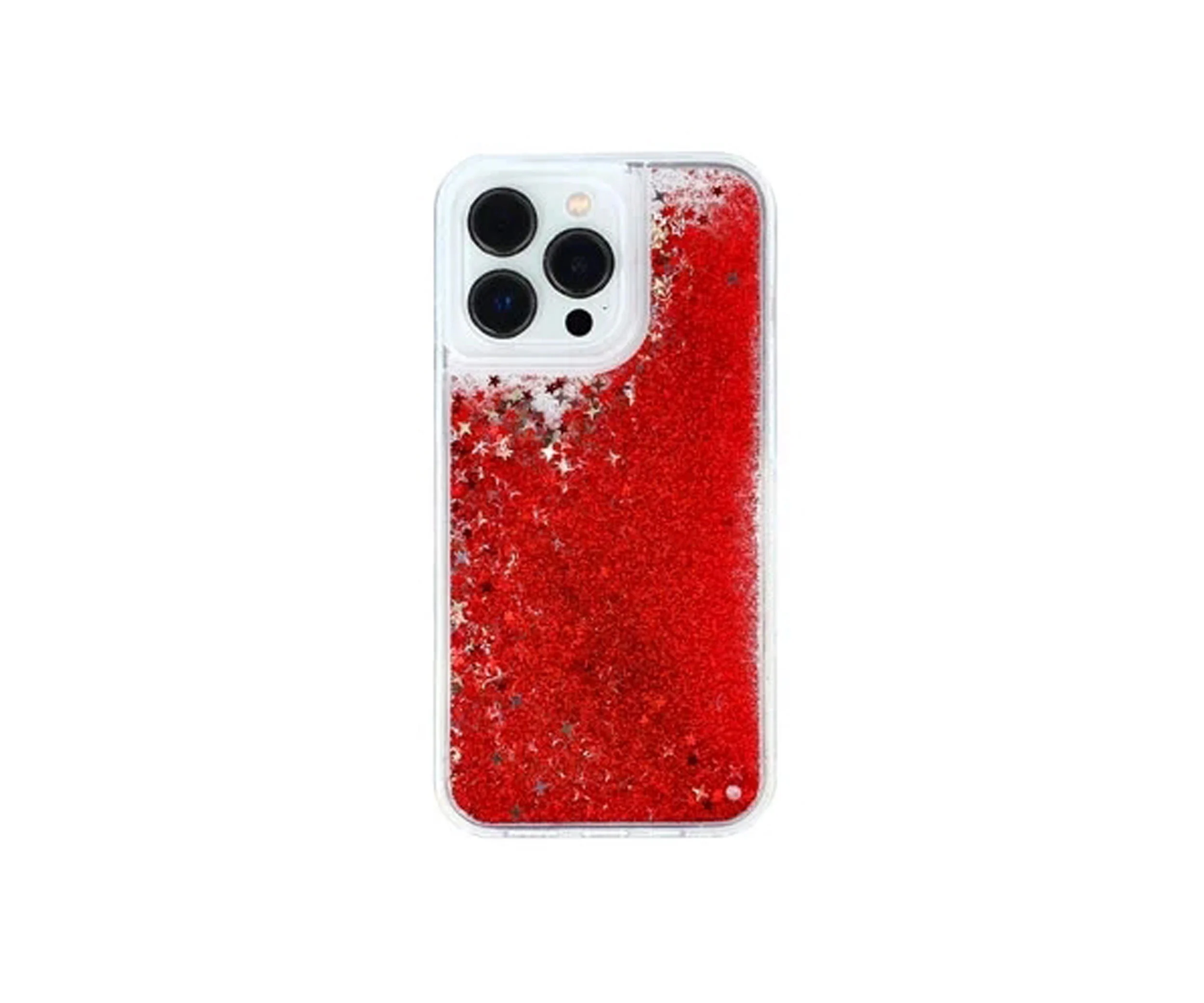 Clear Colorful Glitter Quicksand iPhone 14 Case