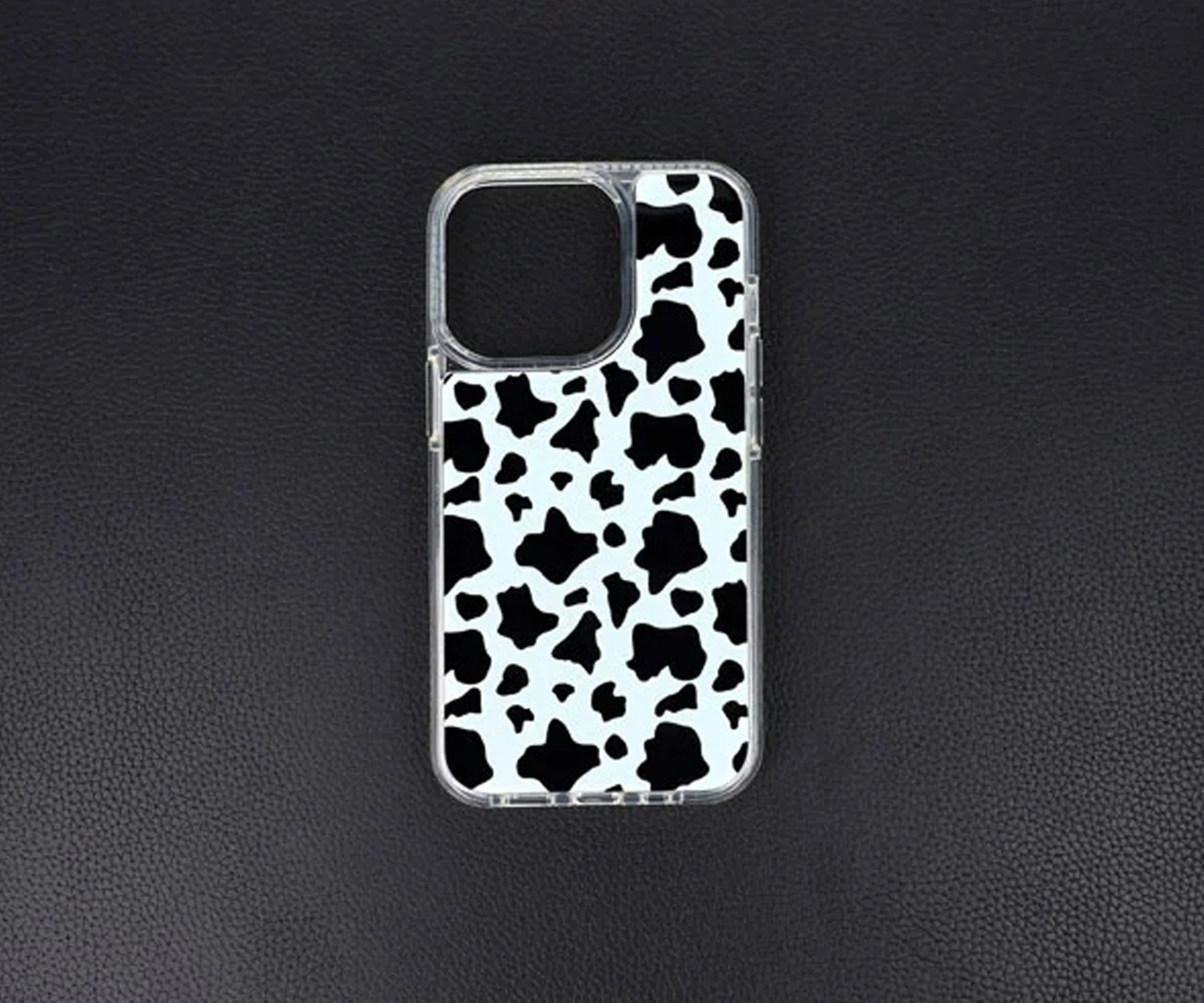 IML Printed Cow Pattern iPhone 14 Plus Cases