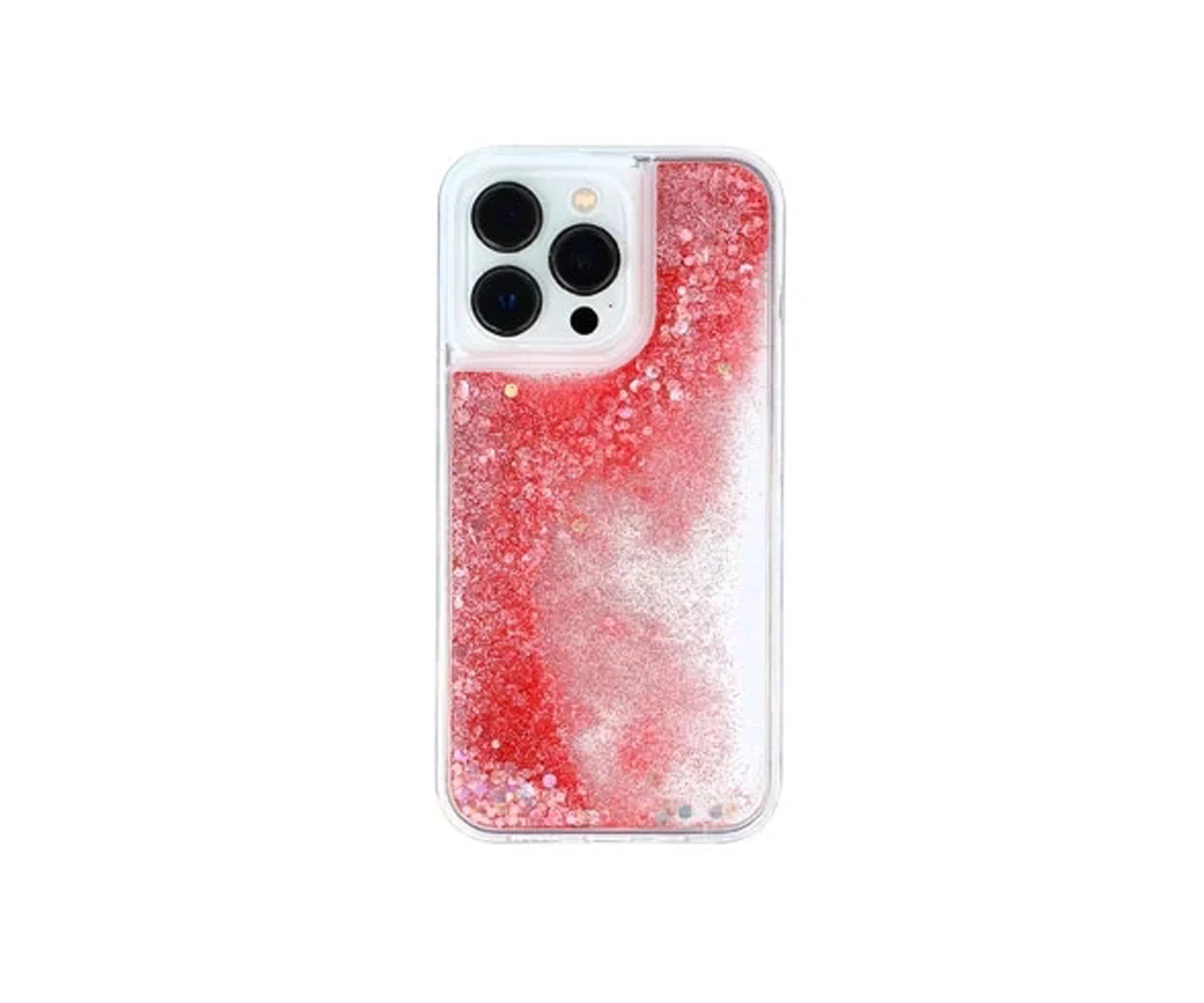 Clear Colorful Glitter Quicksand iPhone 14 Pro Case