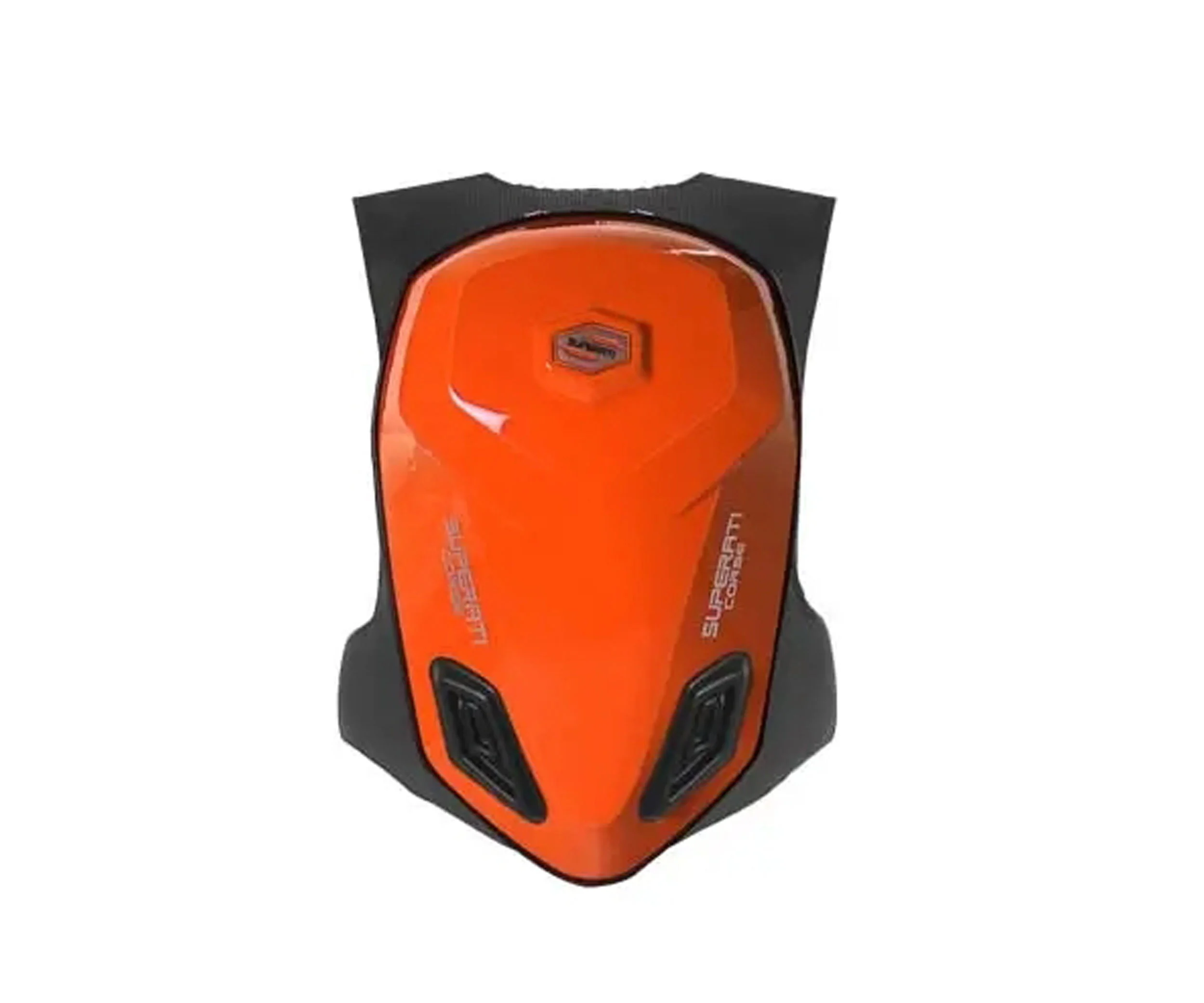 Red Motorcycle Backpack with Raised Design