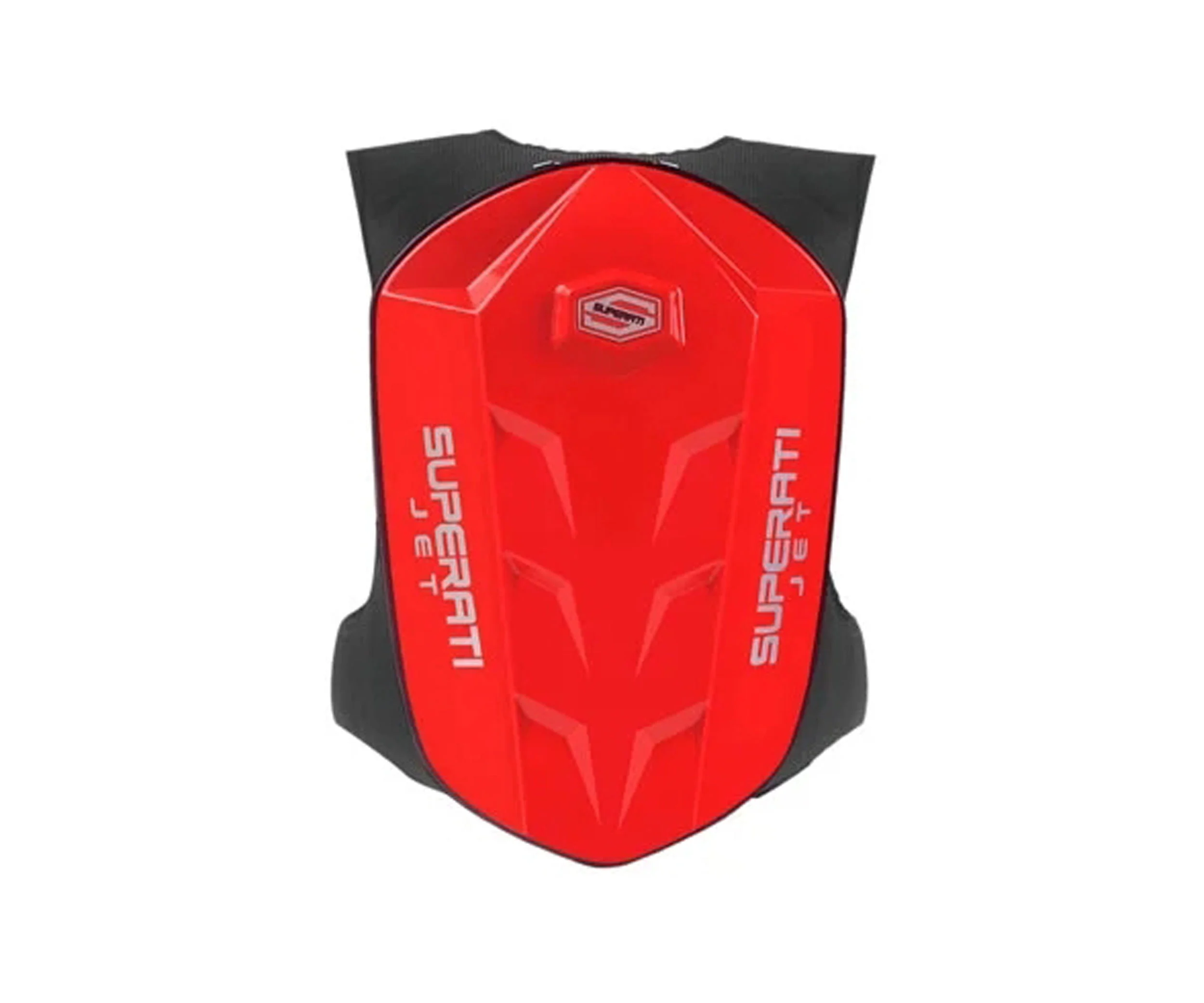 8 Grooves Red Motorcycle Backpack