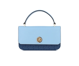 Blue PU Leather Phone Purse