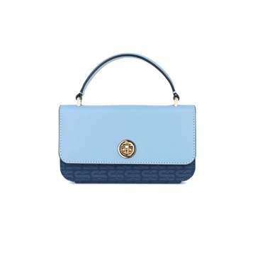 Blue PU Leather Phone Purse