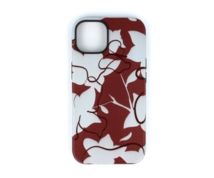 Red Kapok Flower Printed Leather Phone Case