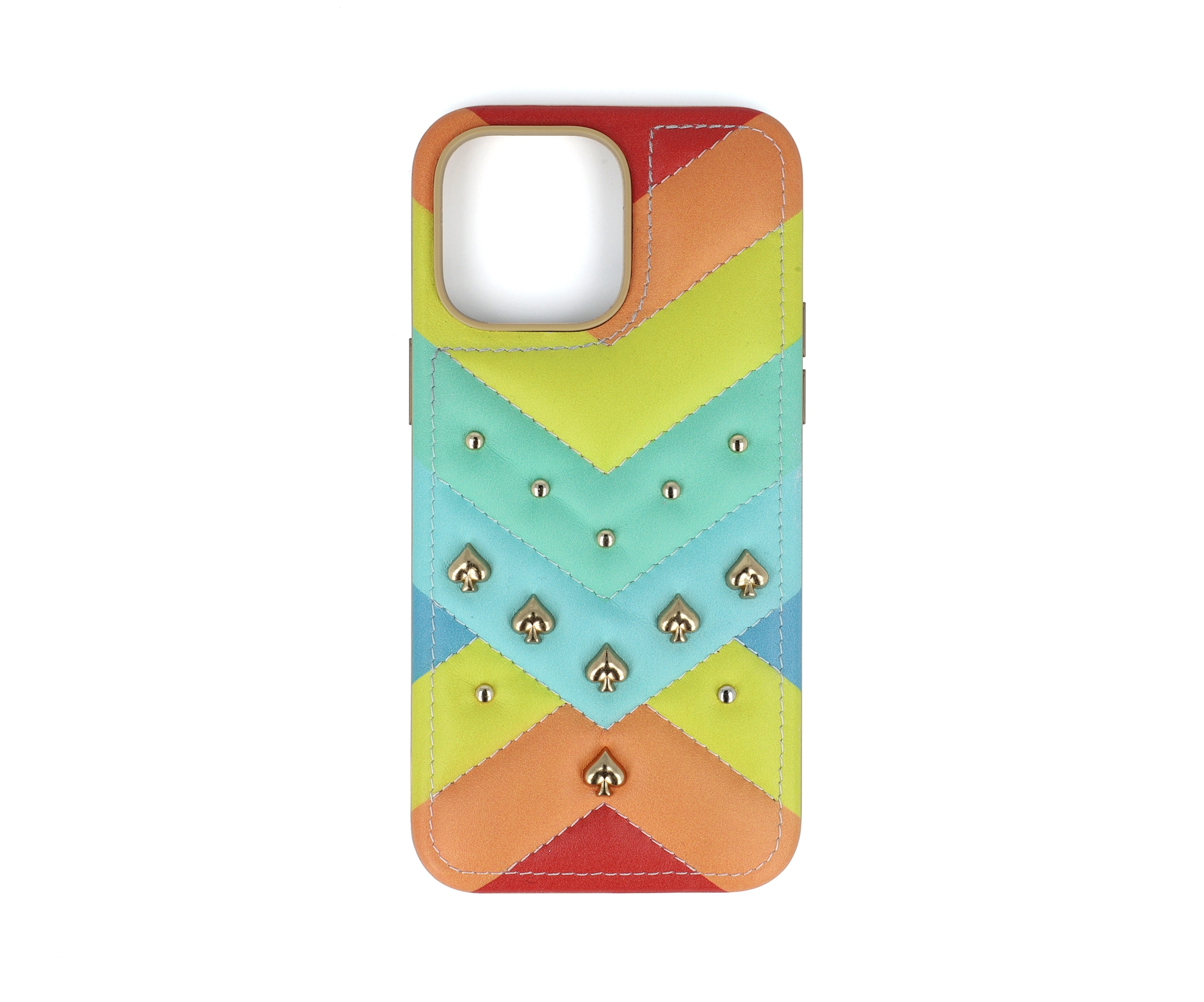 Rainbow Bulge Rivets Phone Case