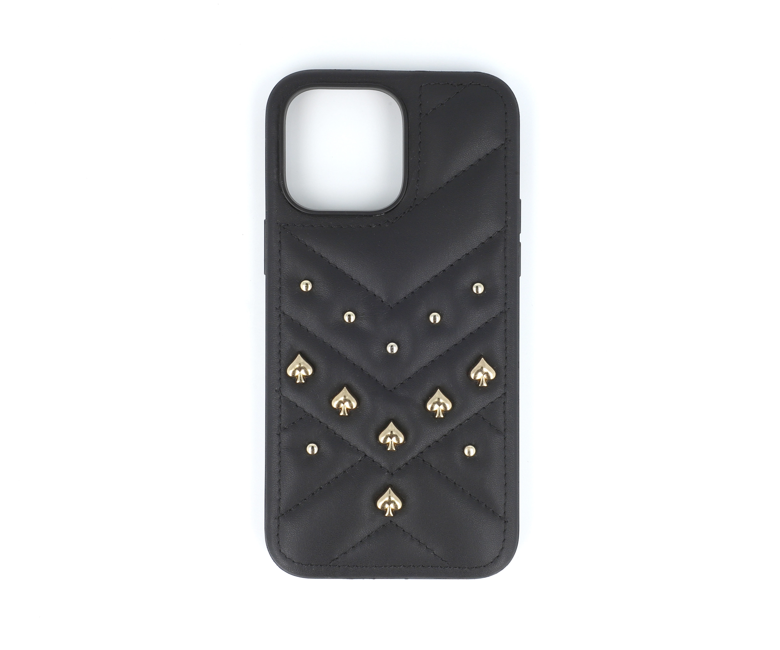 Black Bulge Rivets Phone Case