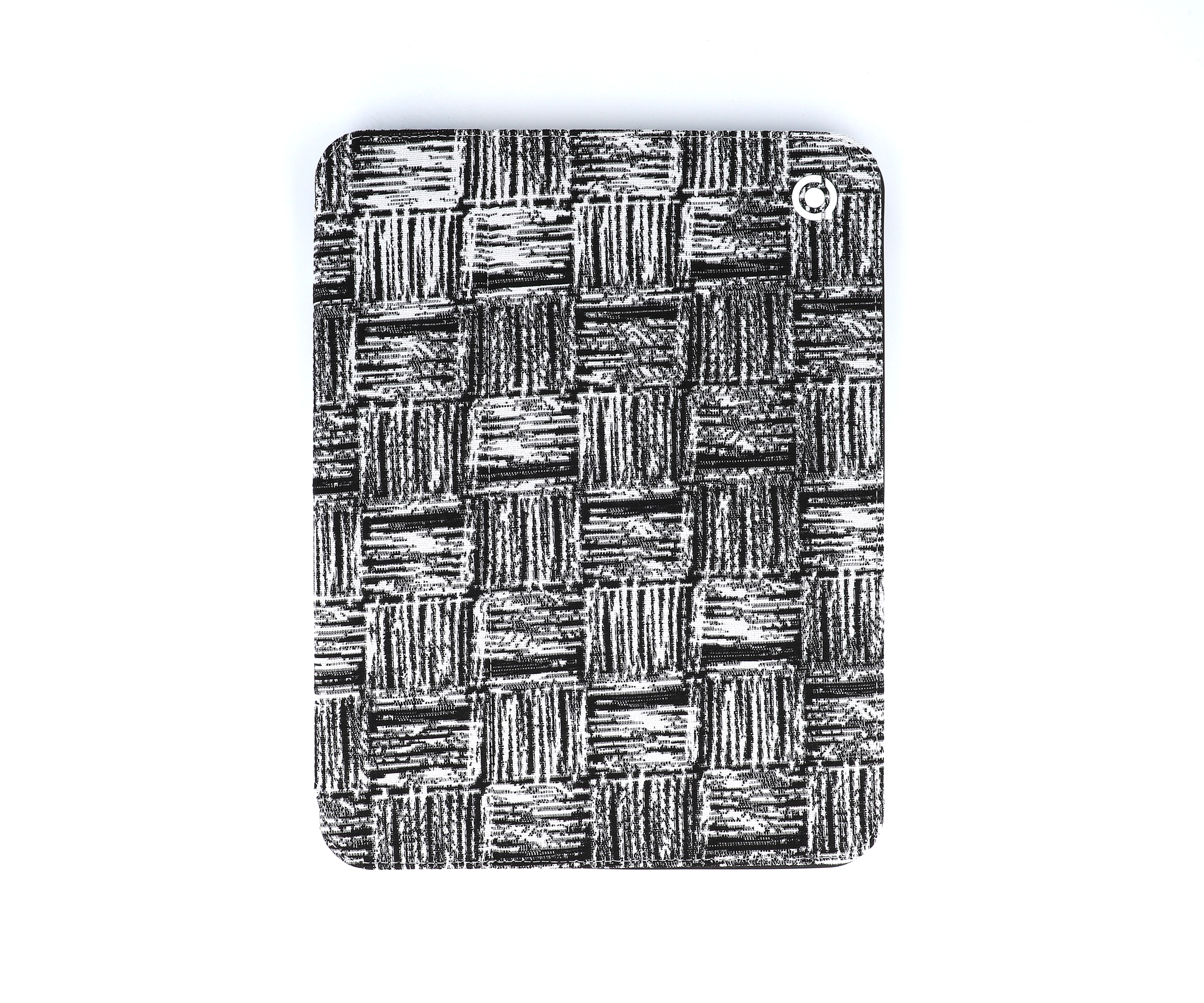 Black and White Pattern Fabric Tablet Folio