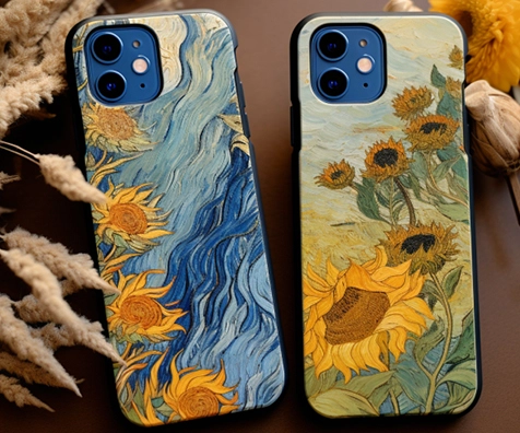 yellow floral phone case