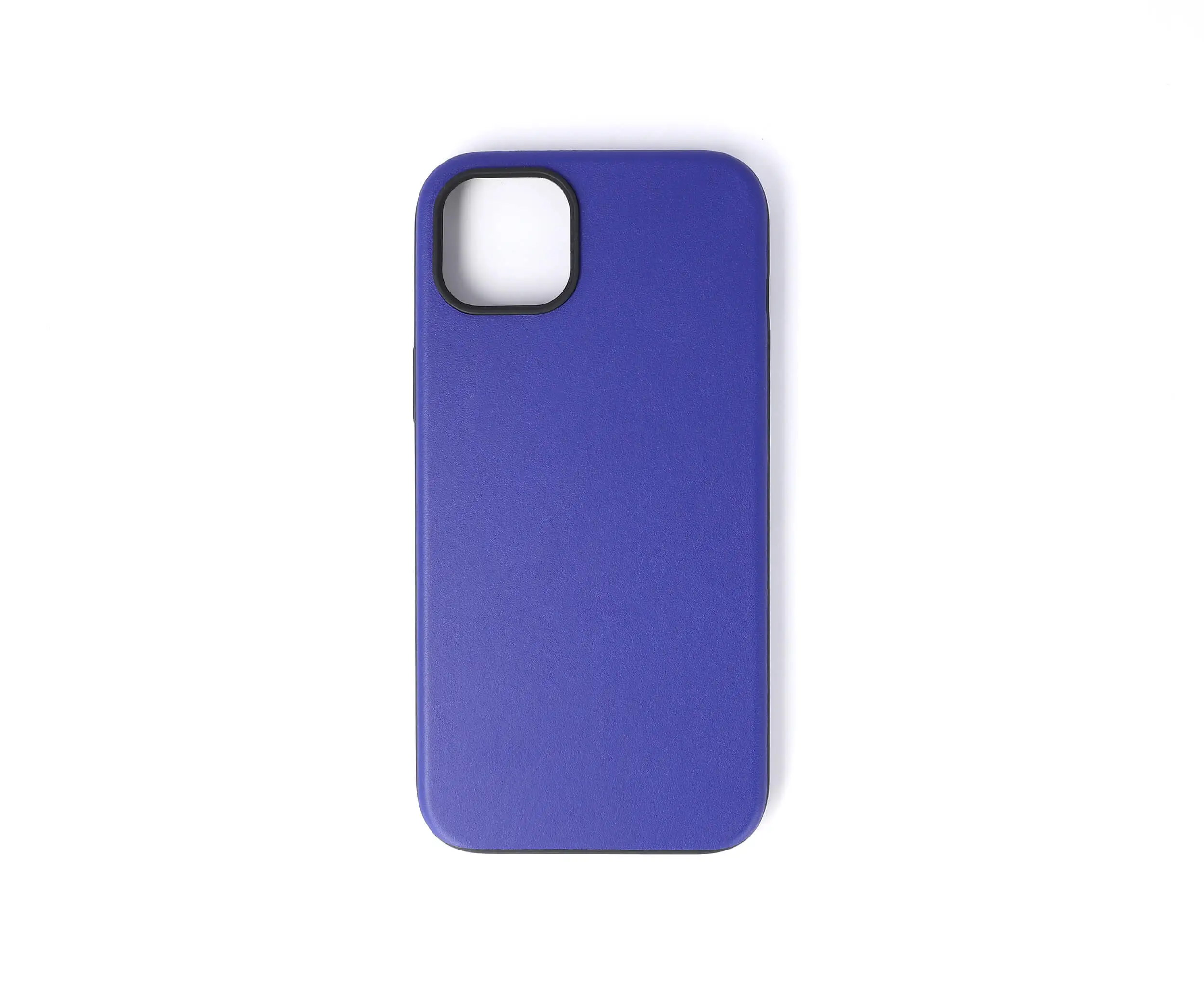 iPhone 15 Plus Blue Leather Case