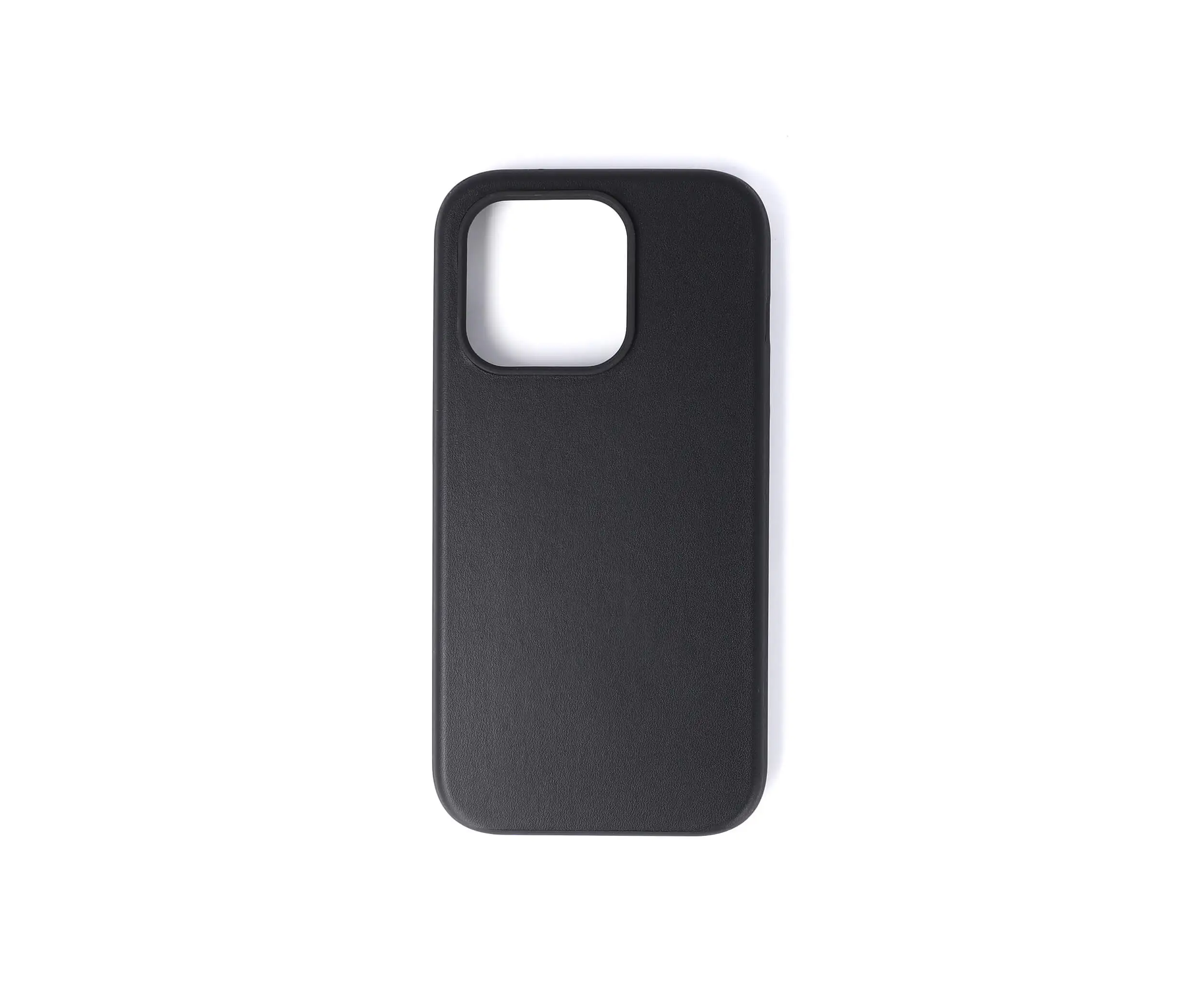 iPhone 15 Pro Black Leather Case