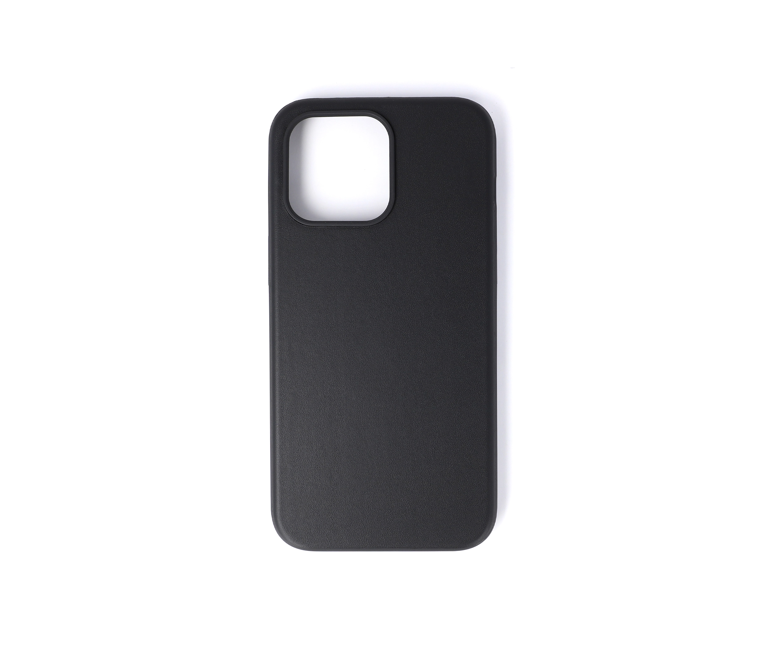 iPhone 15 Pro Max Black Leather Case