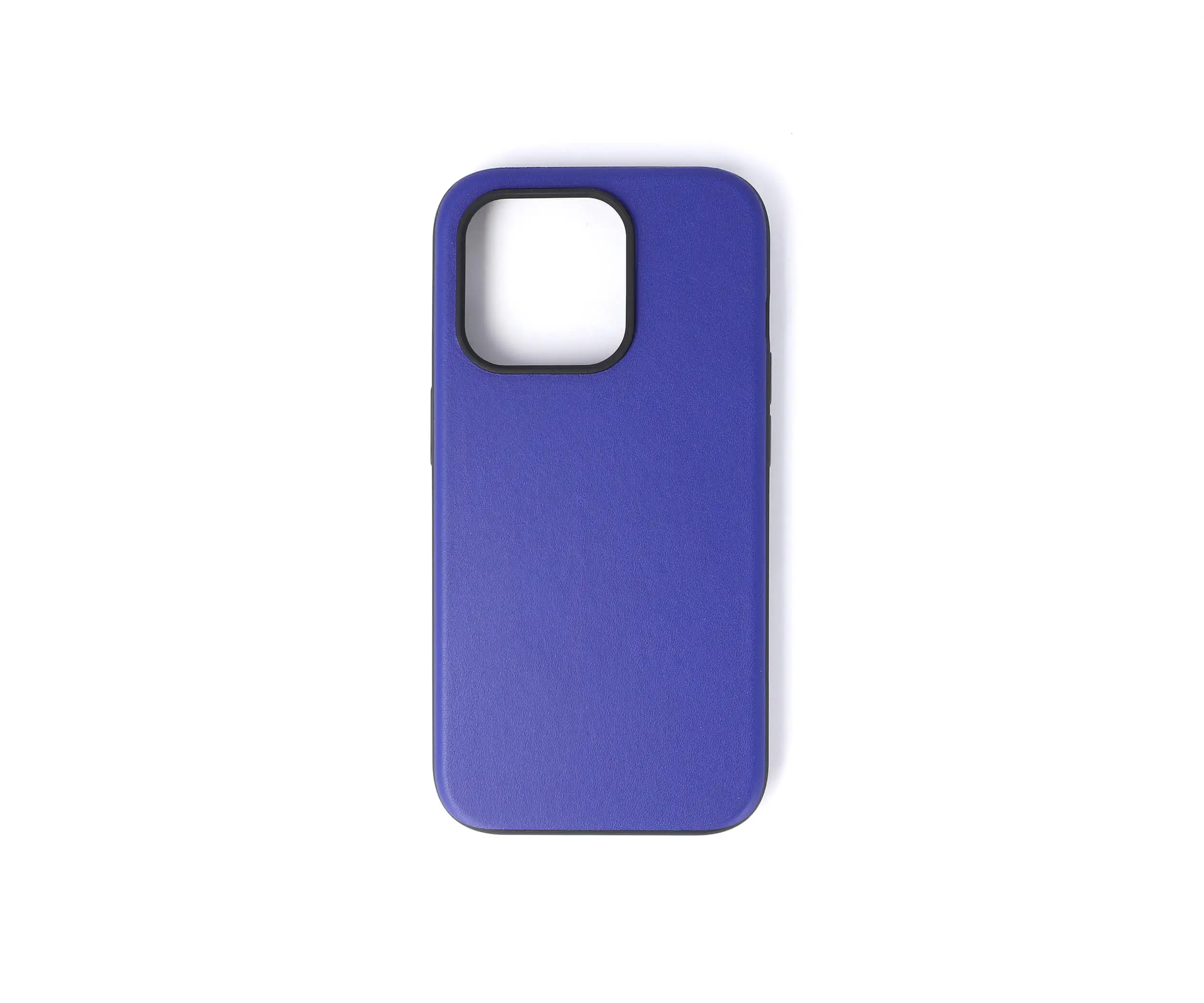 iPhone 15 Pro Blue Leather Case