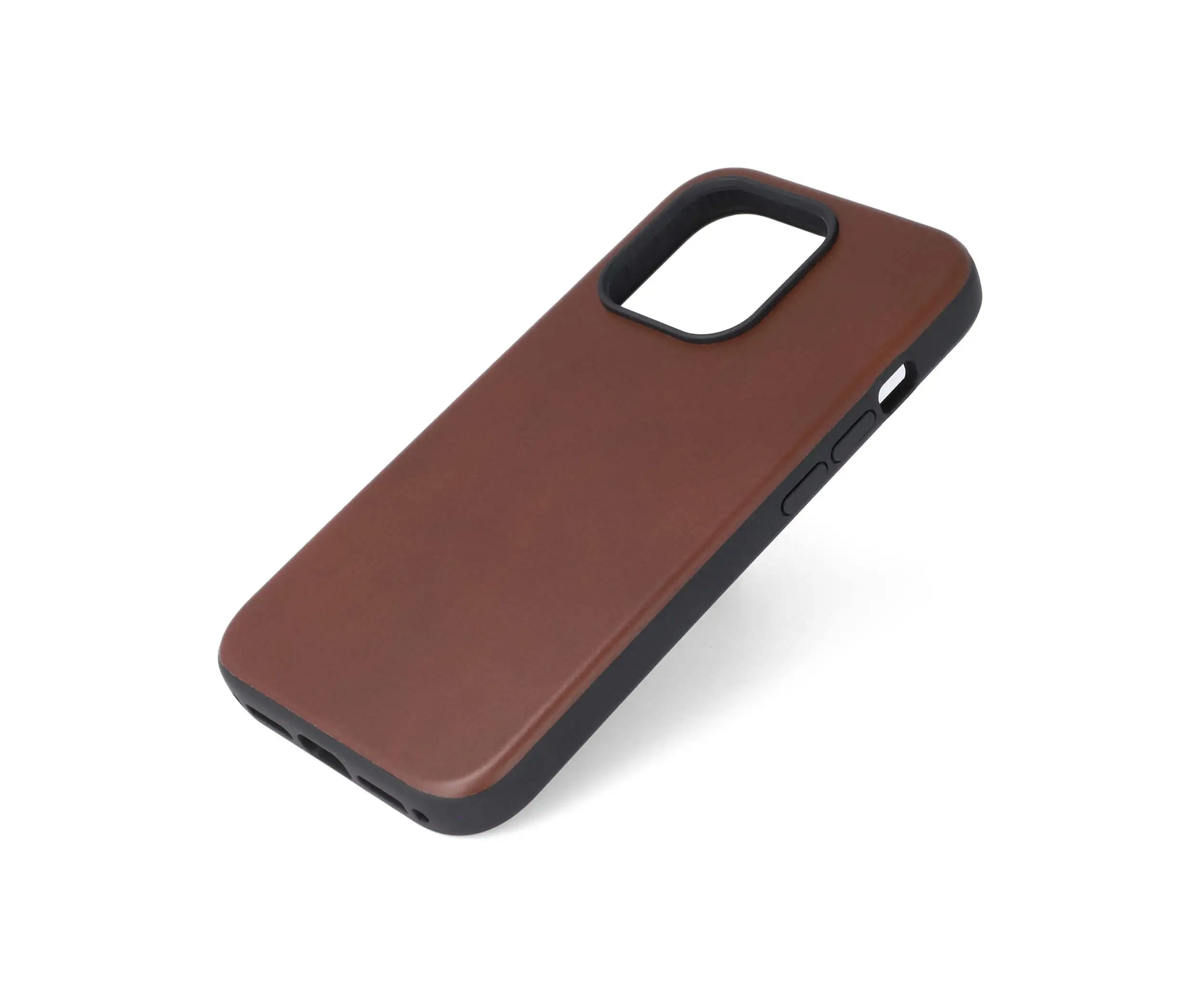 hand stiched leather iphone 15 pro case