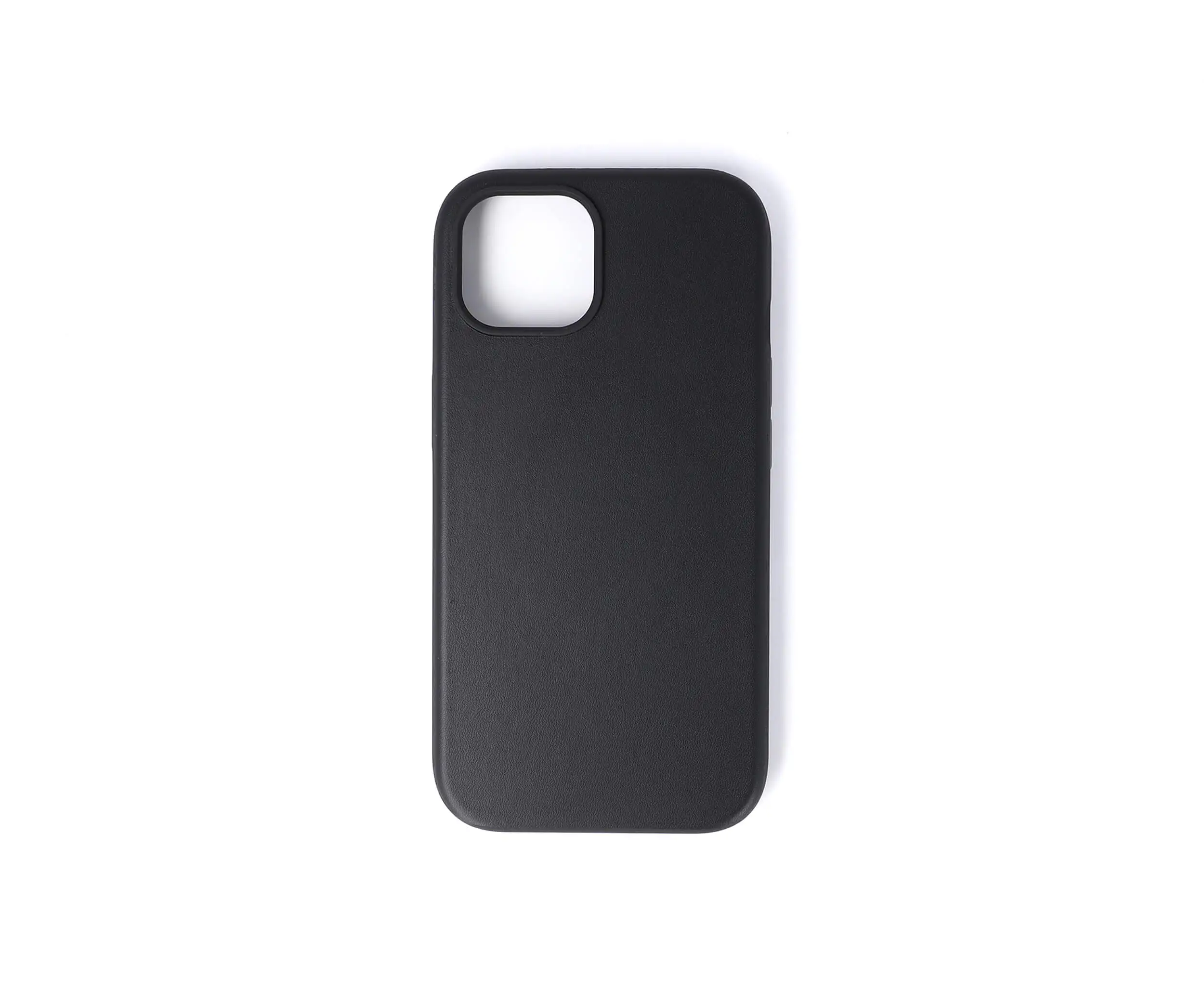 iPhone 15 Black Leather Case
