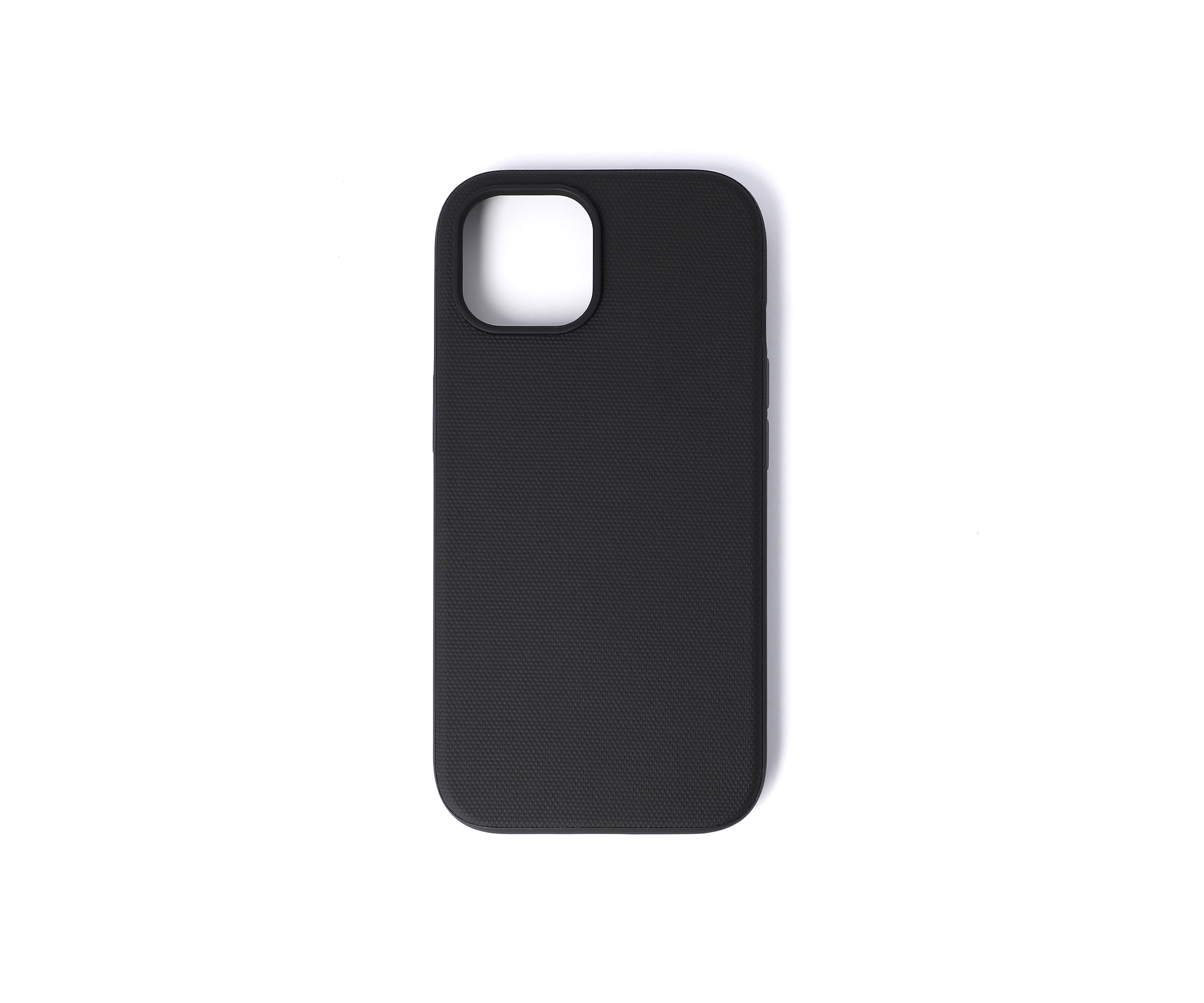 iPhone 15 Black Coated Polyster Case