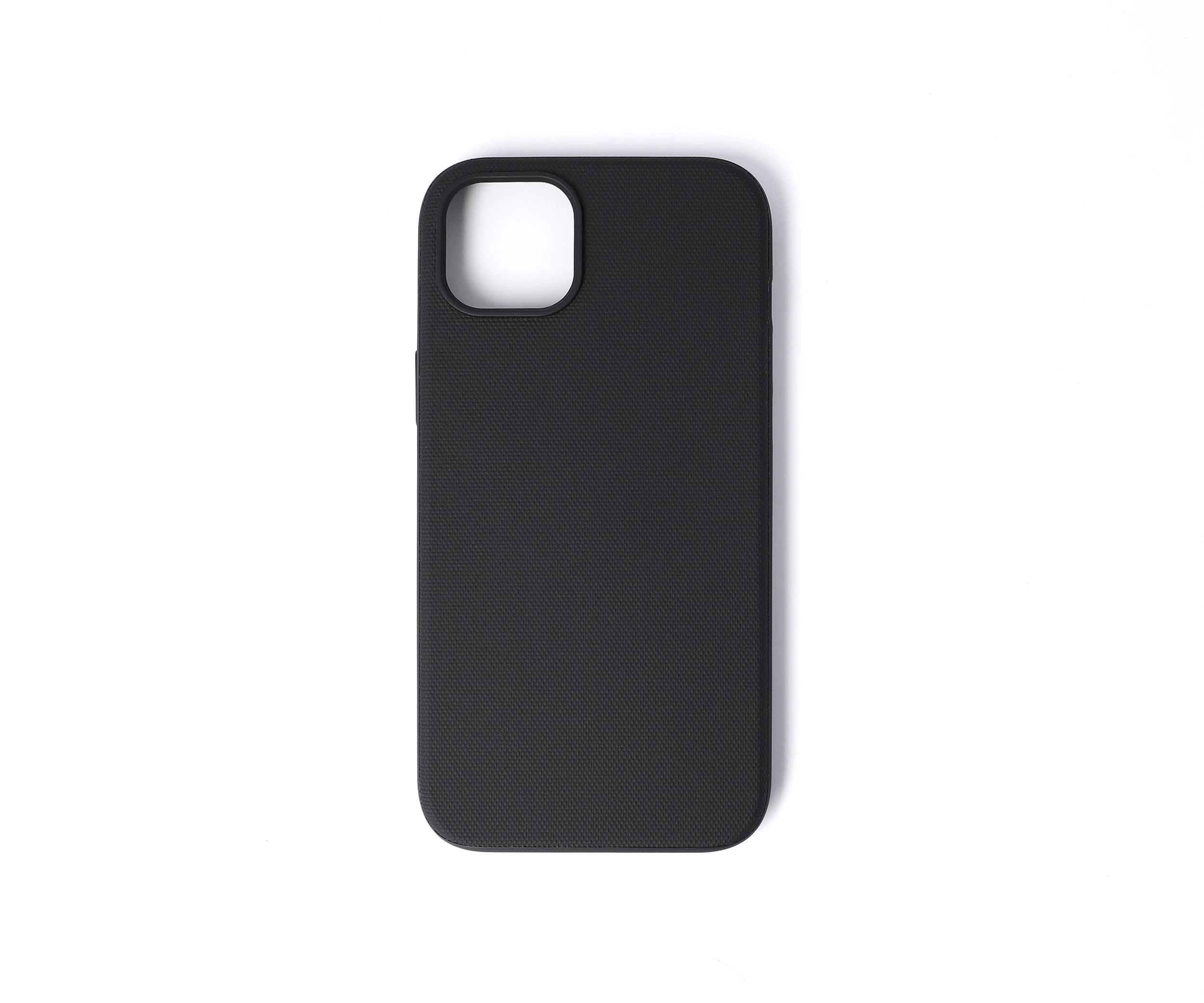Black Coated Polyester iPhone 15 Plus Case