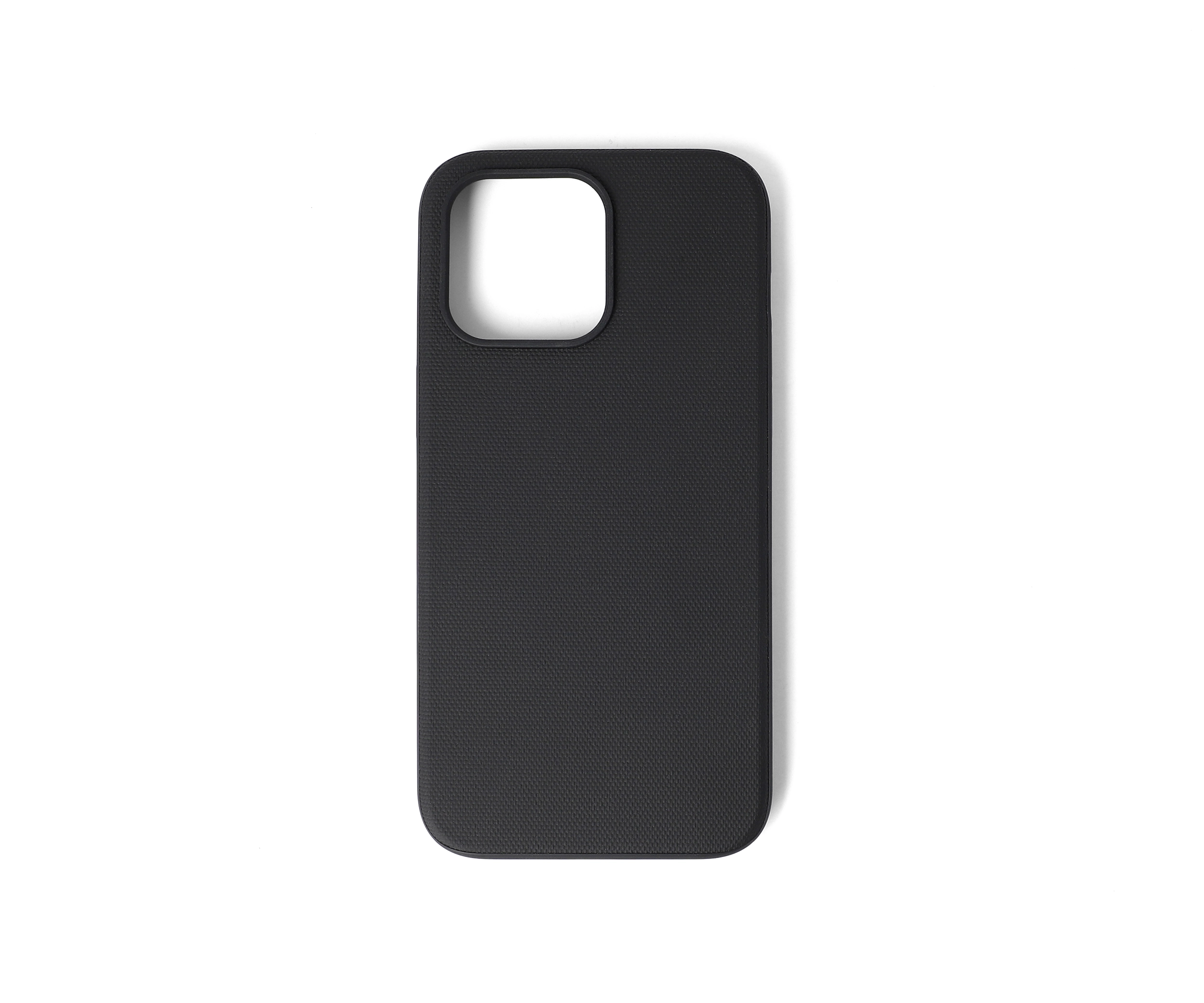 Black Coated Polyester iPhone 15 Pro Max Case