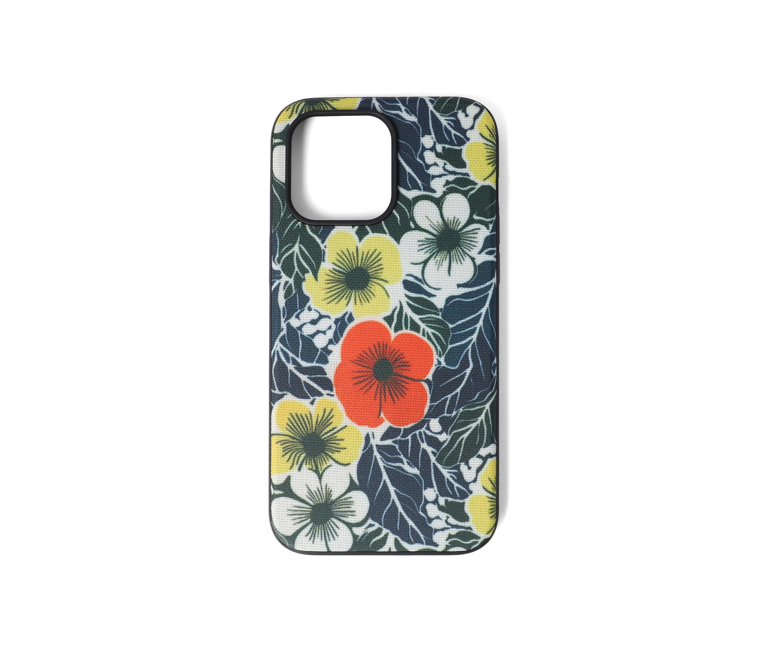 Amber Blossom Polyester iPhone 15 Pro Max Case