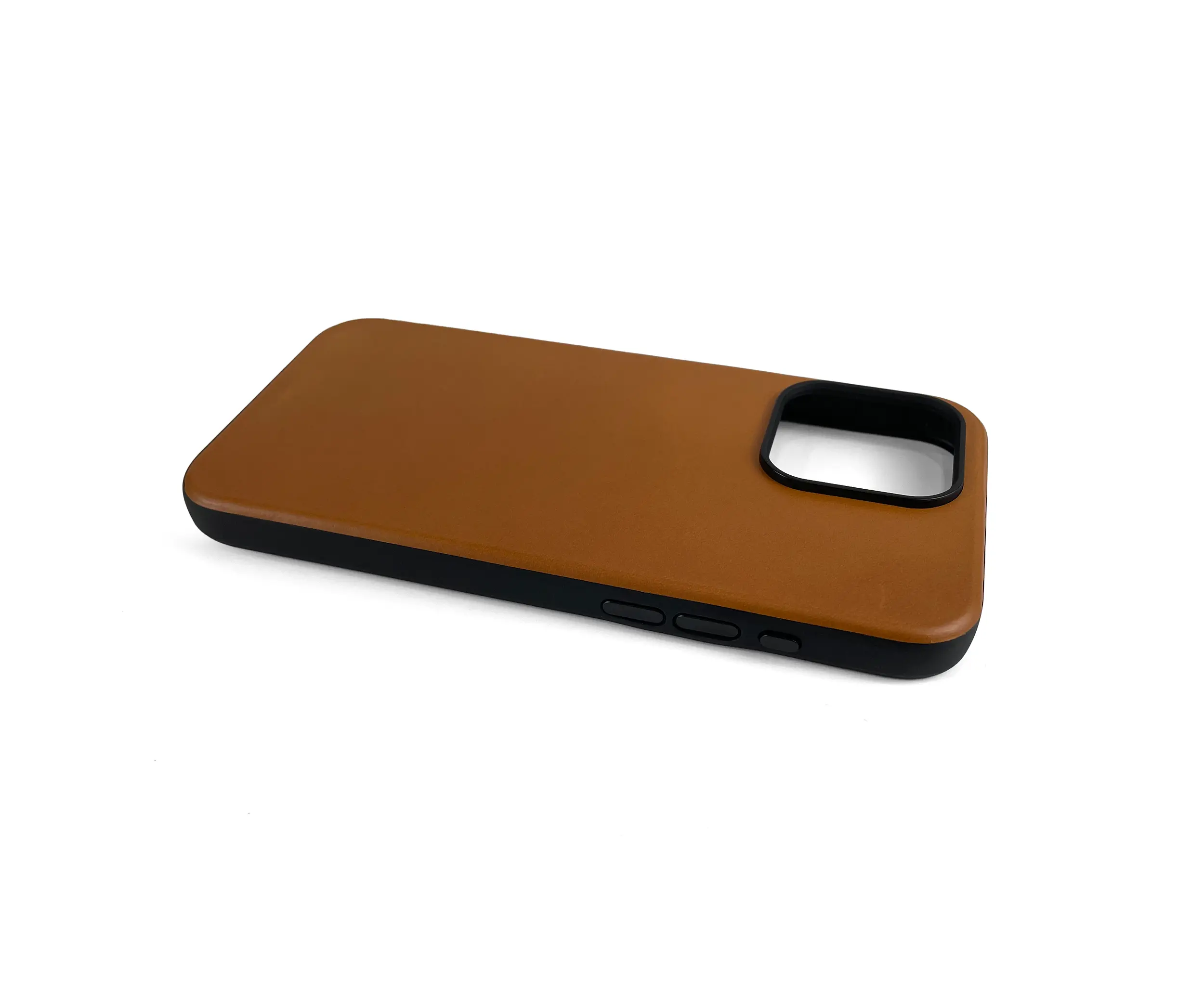 iPhone 15 Tan Leather Case